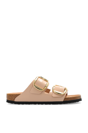 シューズ・サンダルその他 Birkenstock \"Arizona Droplet Buckle\" Sandals Beige Arizona Droplet Buckle Natural Leather Patent High Shine New
